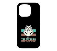 Too Fat To Be Kidnapped (Funny Raccoon Graphic) Case for iPhone 15 Pro