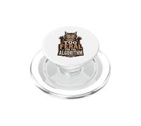 Too Feral Algorithm Cat PopSockets PopGrip for MagSafe