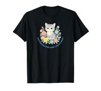 Too Fragile for Toxic Masculinity Cat Flowery T-Shirt
