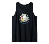 Too Fragile for Toxic Masculinity Cat Flowery Tank Top