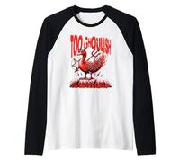 Too Ghoulish to Be Goose-ish Funny Devil Goose Halloween Raglan Baseball Tee