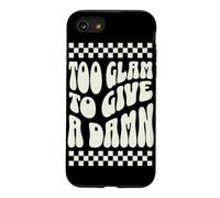 Too Glam To Give A Damn Retro Checkerboard Typography Case for iPhone SE (2020) / 7/8