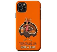 Too Glam to Give a Yam Coffee Bow Thanksgiving Turkey Kids Case for iPhone 11 Pro Max