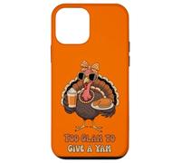 Too Glam to Give a Yam Coffee Bow Thanksgiving Turkey Kids Case for iPhone 12 mini