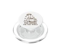 Too Gourd For This World Funny Goose Autumn Pun PopSockets PopGrip for MagSafe