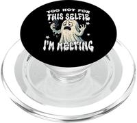 TOO HOT FOR THIS SELFIE I'M MELTING ghost melts when photo PopSockets PopGrip for MagSafe