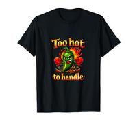 Too Hot to Handle Flaming Jalapeno Baking Design T-Shirt
