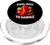 Too Hot To Handle Funny Chili Pepper For Spicy Food Lovers PopSockets PopGrip for MagSafe