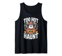 Too Hot to Haunt Ghost Firefighter Halloween Tank Top