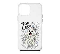 Too Late Panicked Ghost Caught in Wires Case for iPhone 12 mini