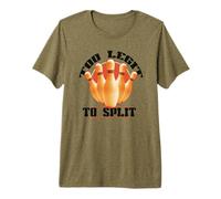Too LEGIT to Split Funny Bowling Bowler Pins and Ball Meme Premium T-Shirt