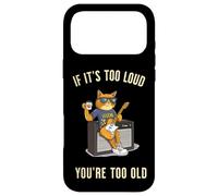 Too Loud Too Old Rock Roll Cat Dad Playing Guitar Sarcastic Case for iPhone 17 Pro Max