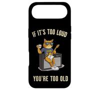 Too Loud Too Old Rock Roll Cat Dad Playing Guitar Sarcastic Case for iPhone Air