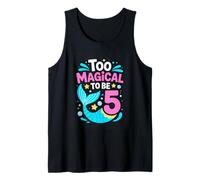 Too Magical to Be 5 Cute Mermaid Birthday Tank Top