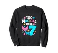 Too Magical To Be 7 Mermaid Birthday Girl Seven Sweatshirt