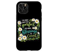 Too Many Blessings To Count Christian Floral Faith Prayer Case for iPhone 11 Pro