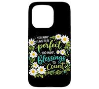 Too Many Blessings To Count Christian Floral Faith Prayer Case for iPhone 15 Pro