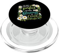 Too Many Blessings To Count Christian Floral Faith Prayer PopSockets PopGrip for MagSafe