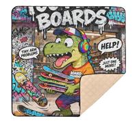 Too Many Boards Dino Large Stylish Baby Gym & Activity Mat for Indoor Outdoor Portable Baby Crawling Mat for Babies Infants Toddlers, 50'' x 50''