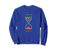 Too Many Books Too Little Time Bookworm Hourglass Sweatshirt, Adult Unisex, Royal Blue, L