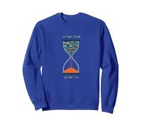 Too Many Books Too Little Time Bookworm Hourglass Sweatshirt, Adult Unisex, Royal Blue, M