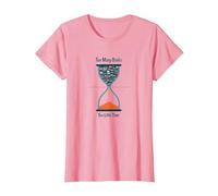 Too Many Books Too Little Time Bookworm Hourglass T-Shirt, Women, Pink, XXL