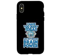 Too Many Ideas Not Enough Brain Power Funny Quote Case for iPhone X/XS