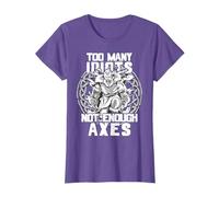 Too Many Idiots Not Enough Axes - Norse Mythology - Viking T-Shirt