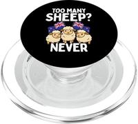 Too Many Sheep Never New Zealand Kiwi Flag Humor PopSockets PopGrip for MagSafe