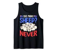 Too Many Sheep? Never New Zealand Sheep Humor Tank Top