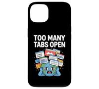 Too Many Tabs Open Funny Anxiety ADHD humor Emotional Chaos Case for iPhone 13