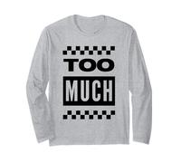 Too Much 2 Tone Ska Checkerboard Long Sleeve T-Shirt
