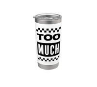 Too Much 2 Tone Ska Checkerboard Stainless Steel Insulated Tumbler