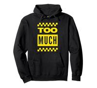 Too Much 2 Tone Ska Yellow Checkerboard Pullover Hoodie