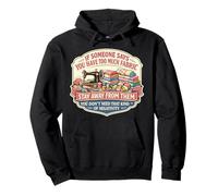 Too Much Fabric Sewing Quilting Lover Funny Quilter Joke Fun Pullover Hoodie