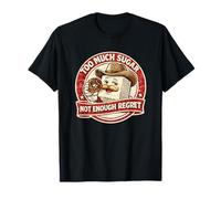 Too Much Sugar Not Enough Regret Funny Donut Lover T-Shirt