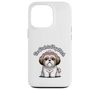 Too Posh To Play Fetch Funny Sarcastic Shih Tzu Dog Lover Case for iPhone 13 Pro