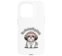 Too Posh To Play Fetch Funny Sarcastic Shih Tzu Dog Lover Case for iPhone 15 Pro