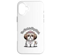 Too Posh To Play Fetch Funny Sarcastic Shih Tzu Dog Lover Case for iPhone 16 Plus