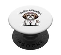Too Posh To Play Fetch Funny Sarcastic Shih Tzu Dog Lover PopSockets Adhesive PopGrip