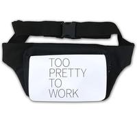 Too Pretty to Work Waist Bag Fanny Pack White