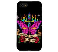 Too Queer For Your Comfort Rainbow Butterfly Tattoo Art LGBT Case for iPhone SE (2020) / 7/8