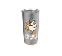 Too Silly for Water Funny Silly Goose Lemon Stand Lemonade Stainless Steel Insulated Tumbler