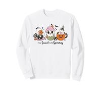 Too Sweet To Be Spooky Ghost Cupcake Pumpkin Halloween Candy Sweatshirt