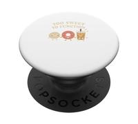 Too Sweet To Function Kawaii Donut Boba and Mochi Food PopSockets Adhesive PopGrip