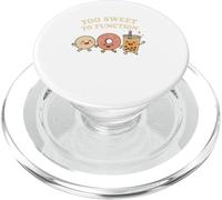 Too Sweet To Function Kawaii Donut Boba and Mochi Food PopSockets PopGrip for MagSafe