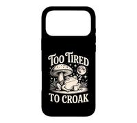 Too Tired To Croak Sleepy Frog Case for iPhone 17 Pro Max