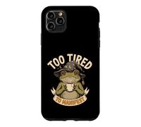 Too Tired To Manifest Coffee Frog Case for iPhone 11 Pro Max