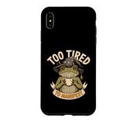 Too Tired To Manifest Coffee Frog Case for iPhone XS Max