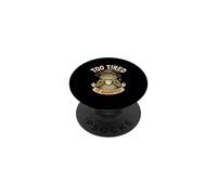 Too Tired To Manifest Coffee Frog PopSockets Adhesive PopGrip